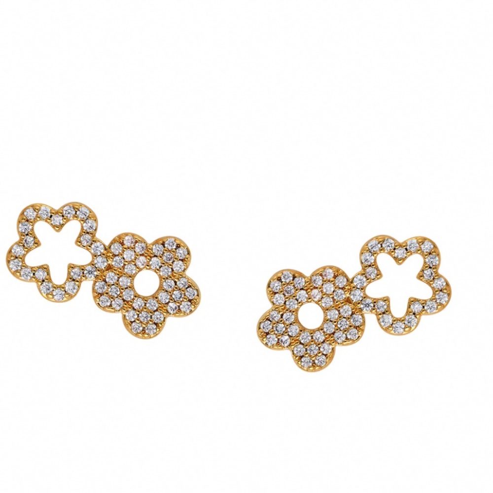 *New! Asha Garden Pave Earrings